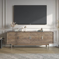 Light Walnut TV Console 66in, view 2