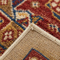 Luxurious Hand-Knotted Mamluk Rug for Chic Interiors, folded corner showing the back