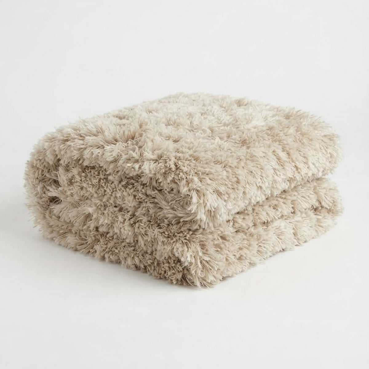Luxurious Shag Rug - Plush and Cozy, folded corner showing the back