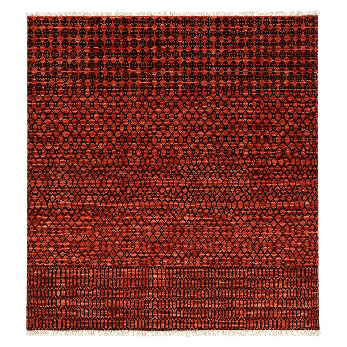 Meteo Soft Wool Hand Knotted Rug, full view on a white background
