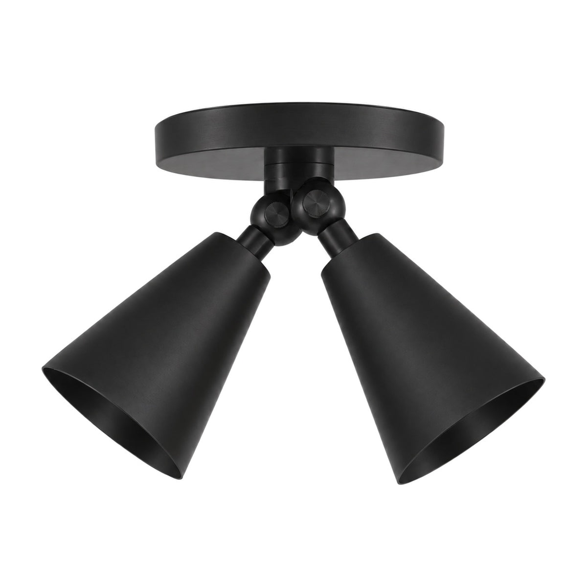 Mid-Century Italian Style Brass Wall Sconce – Dual Spotlight Design in matt black