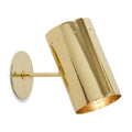 Mid-Century Modern Brass Wall Sconce in polished brass
