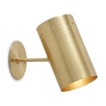 Mid-Century Modern Brass Wall Sconce in brushed brass