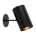 Mid-Century Modern Brass Wall Sconce in antique black