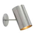Mid-Century Modern Brass Wall Sconce in brushed chrome