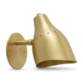 Mid-Century Modern Brass Wall Sconce – One-Light Fixture in brushed brass