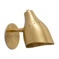 Mid-Century Modern Brass Wall Sconce – One-Light Fixture in raw brass