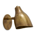 Mid-Century Modern Brass Wall Sconce – One-Light Fixture in antique brass