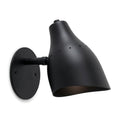Mid-Century Modern Brass Wall Sconce – One-Light Fixture in matt black