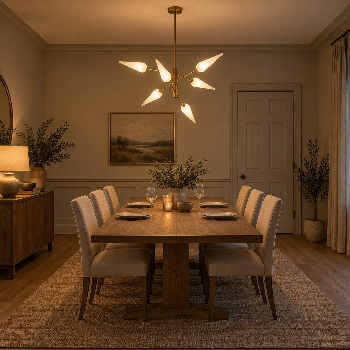 Mid-Century Modern Sputnik in a room
