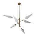 Mid-Century Modern Sputnik in raw brass