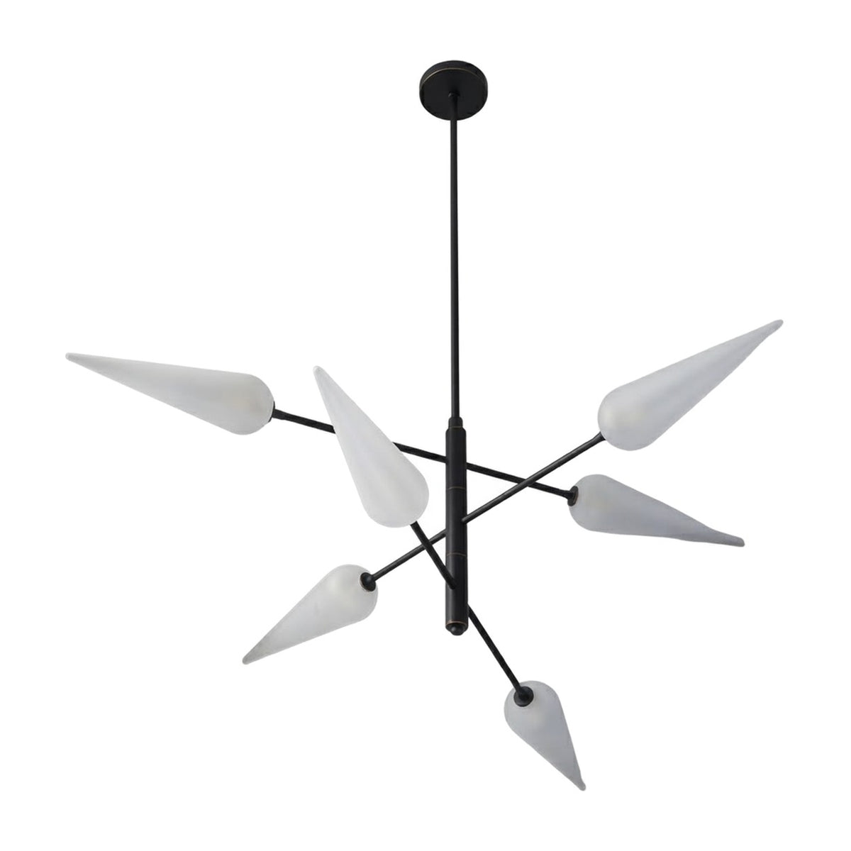 Mid-Century Modern Sputnik in antique black