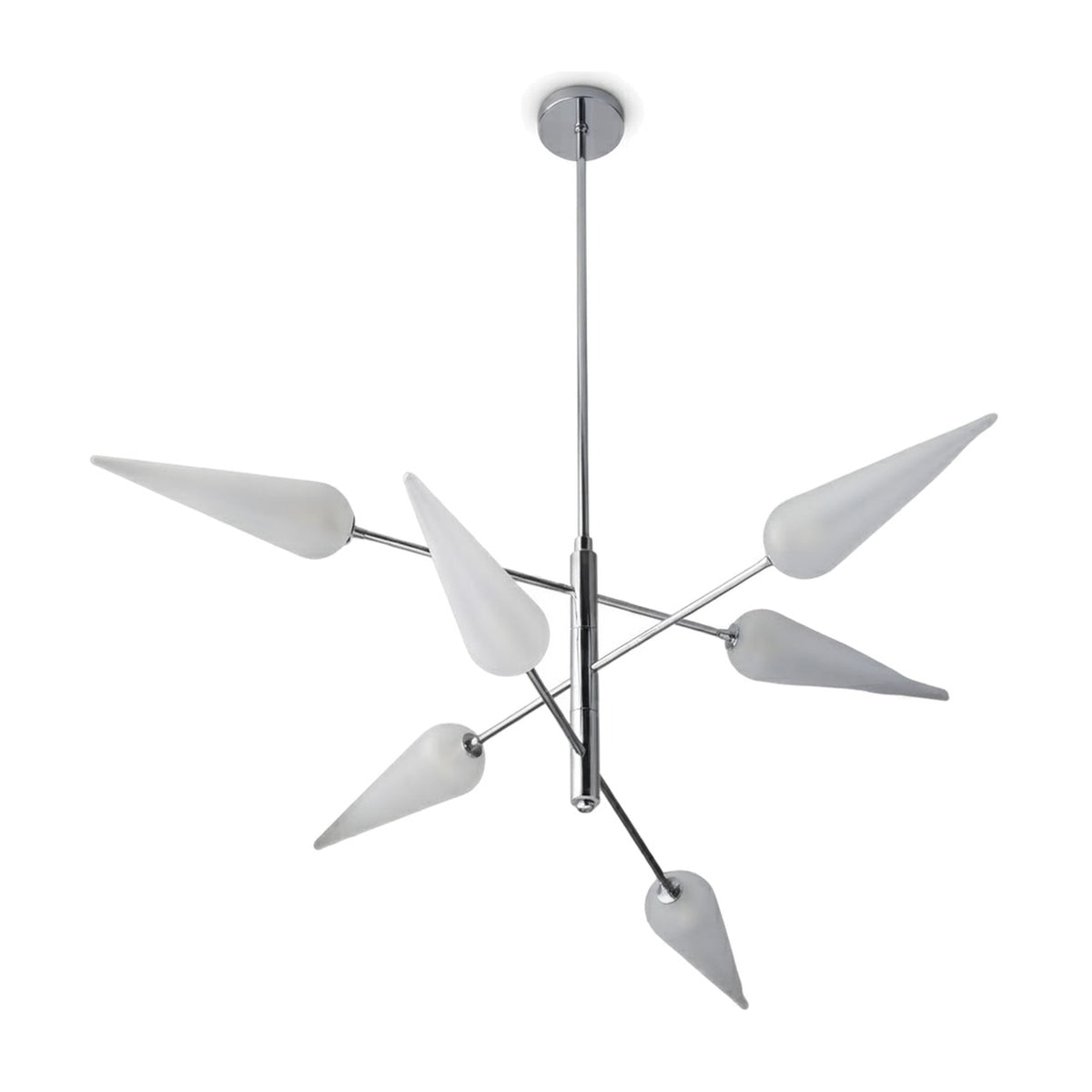 Mid-Century Modern Sputnik in polished chrome