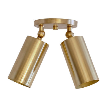 Mid-Century Wall Sconce – 1950s Italian Style Brass Light Fixture in polished brass