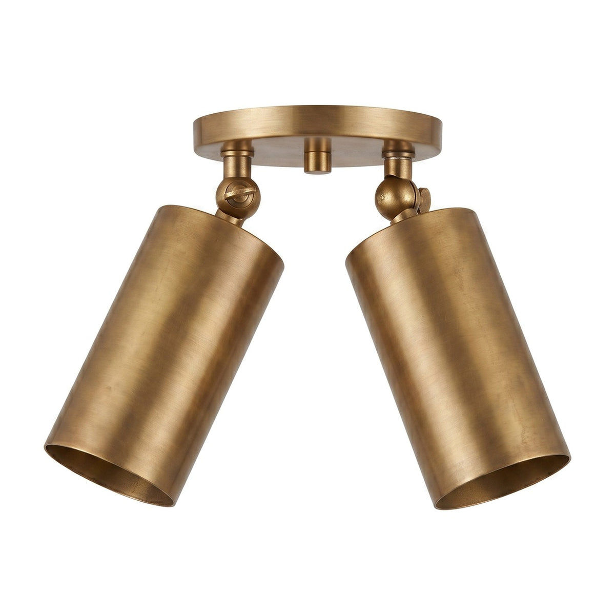 Mid-Century Wall Sconce – 1950s Italian Style Brass Light Fixture in raw brass