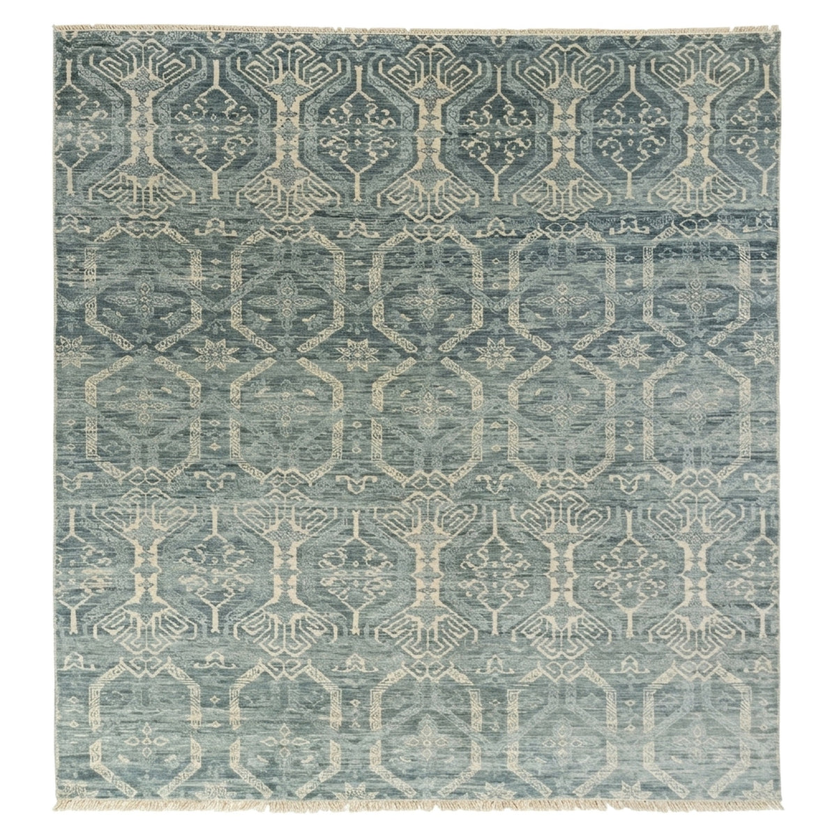 Mika Vintage Transitional Rug, full view on a white background