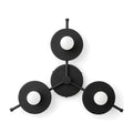 Minimalist Geometric Ceiling Light in matt black