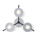 Minimalist Geometric Ceiling Light in polished chrome
