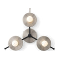 Minimalist Geometric Ceiling Light in brushed chrome