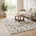 Minimalist Pattern Rug in a living room