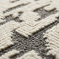 Minimalist Pattern Rug, close up of the texture