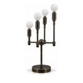 Modern 4-Light Table Lamp with Rotary Switch – Mid Century Style in antique black