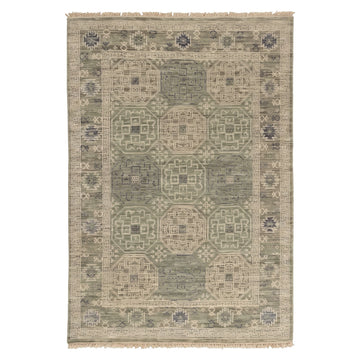 Modern Hand-Knotted Mamluk Royal Rug, full view on a white background