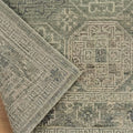 Modern Hand-Knotted Mamluk Royal Rug, folded corner showing the back