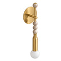 Modern One-Light Wall Sconce in brushed brass