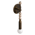 Modern One-Light Wall Sconce in blackened brass