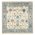 Modern Oushak Rug, full view on a white background