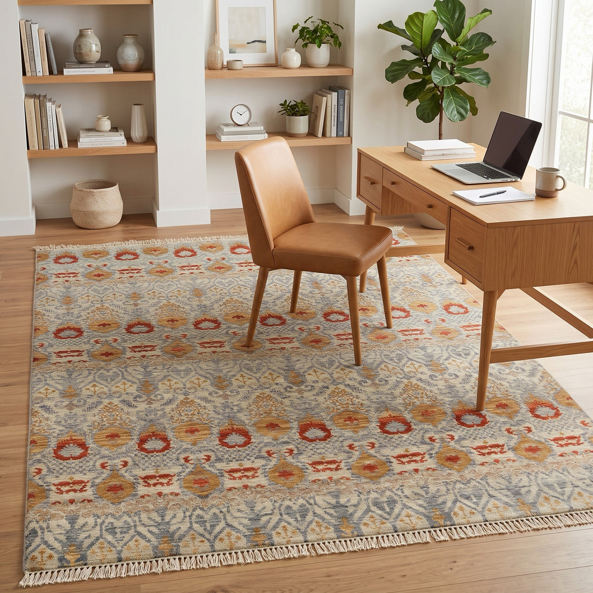 Modern Tribal Repeat Old Design in a home office