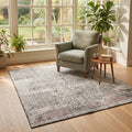 Momeni Handknotted Rug in a reading nook
