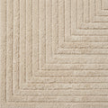 Monochrome Striped Rug, close up of the texture