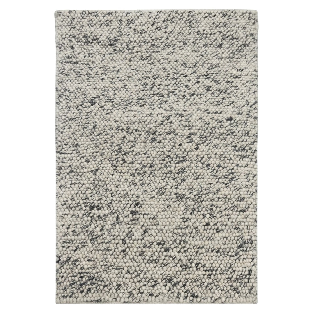 Natural Color Pebble Rug, full view on a white background