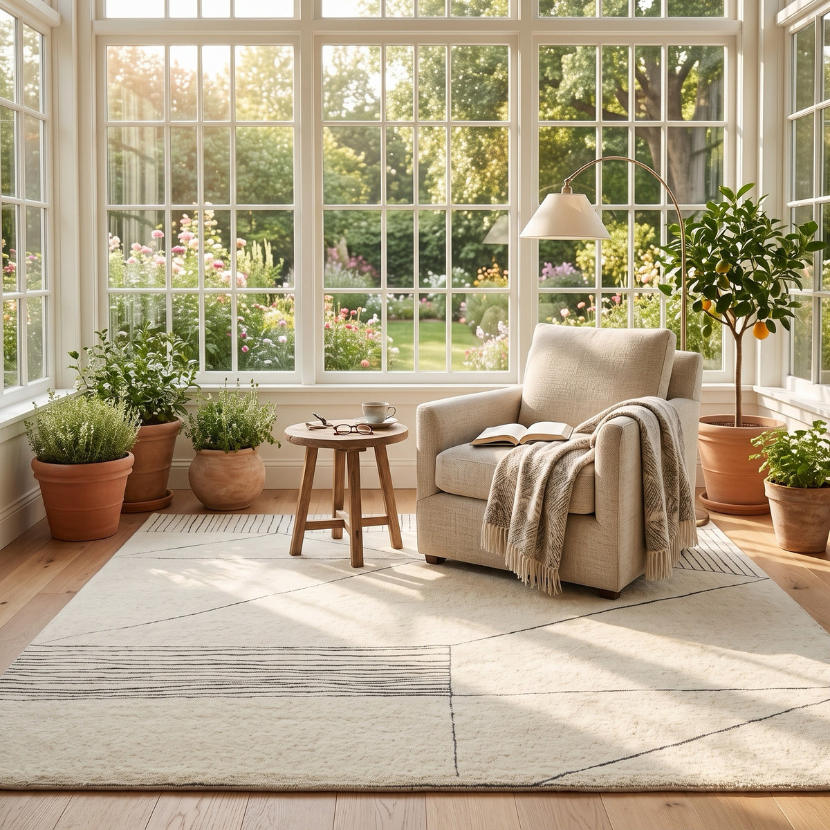 Nourison Plush in a reading nook