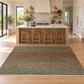 Nuray Saree Silk Wool Home Decor Rug in a kitchen