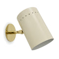One-Light Articulated Wall Sconce - Stilnovo Style Brass Lamp in polished brass