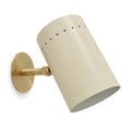 One-Light Articulated Wall Sconce - Stilnovo Style Brass Lamp in raw brass
