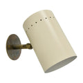 One-Light Articulated Wall Sconce - Stilnovo Style Brass Lamp in antique brass