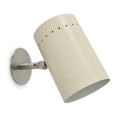 One-Light Articulated Wall Sconce - Stilnovo Style Brass Lamp in brushed chrome