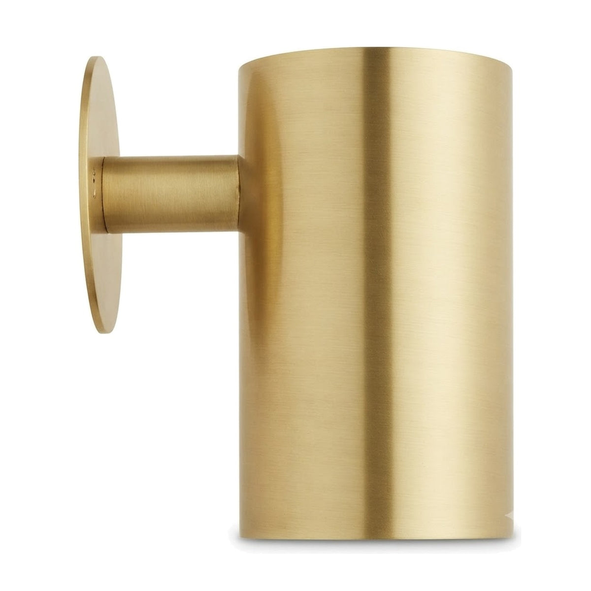 One-Light Mid-Century Modern Stilnovo Style Brass Wall Sconce in brushed brass