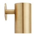 One-Light Mid-Century Modern Stilnovo Style Brass Wall Sconce in raw brass