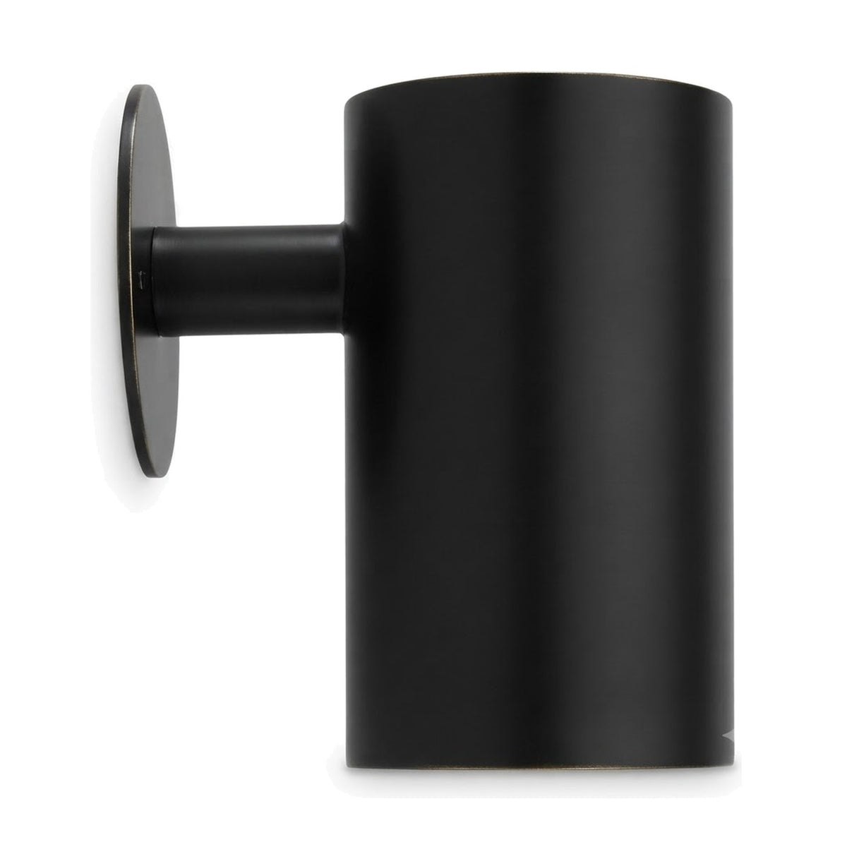 One-Light Mid-Century Modern Stilnovo Style Brass Wall Sconce in antique black