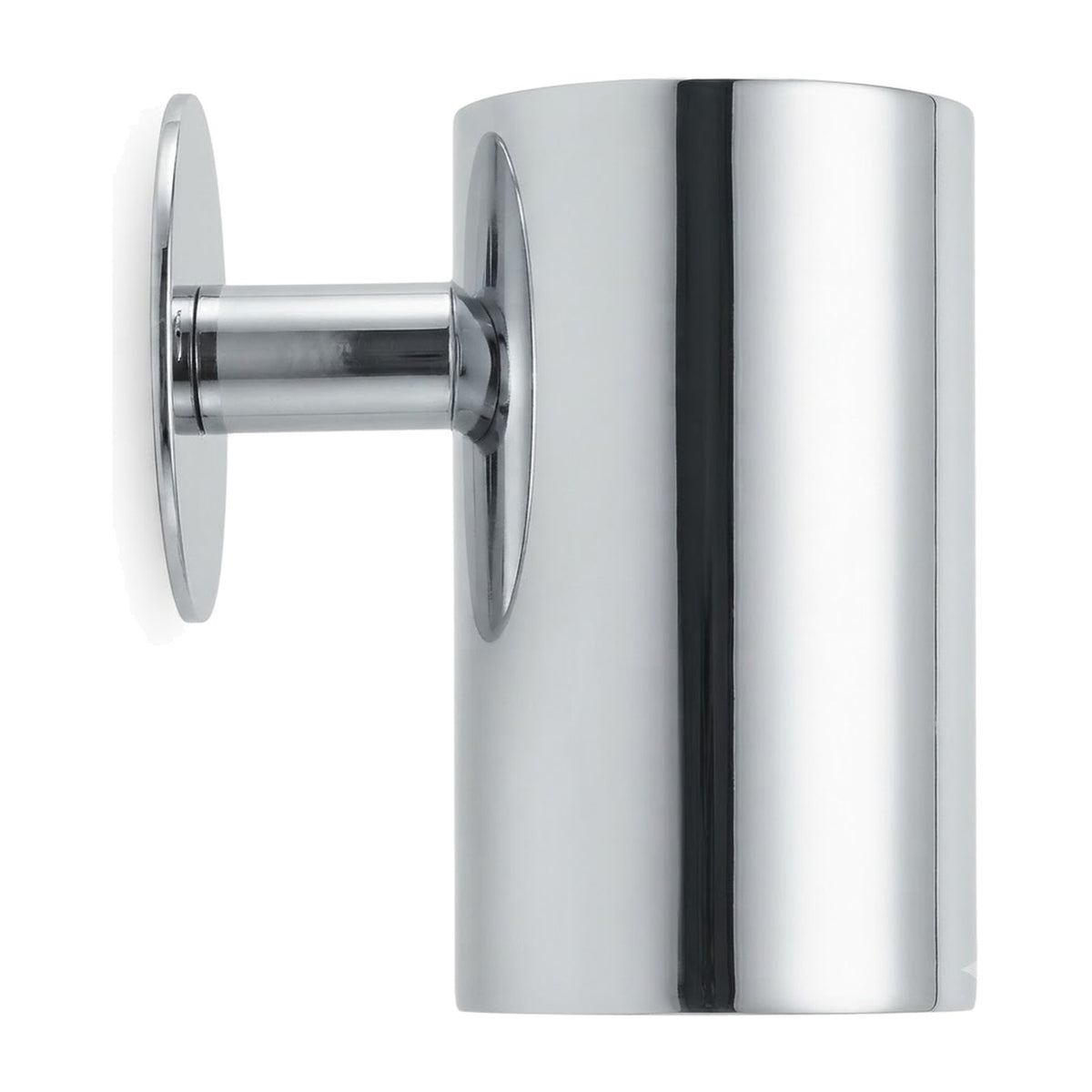 One-Light Mid-Century Modern Stilnovo Style Brass Wall Sconce in polished chrome