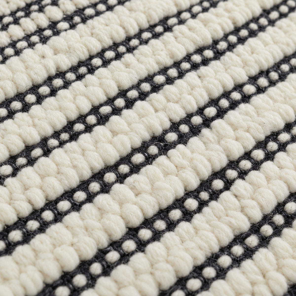 Organic Jute Rug - Bleach Tones for a Cozy Ambiance, close up of the texture