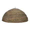 Rope-Coil Straw Dome Pendant Shade, 17.7