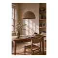 Knotted Straw Dome Pendant Shade, second view