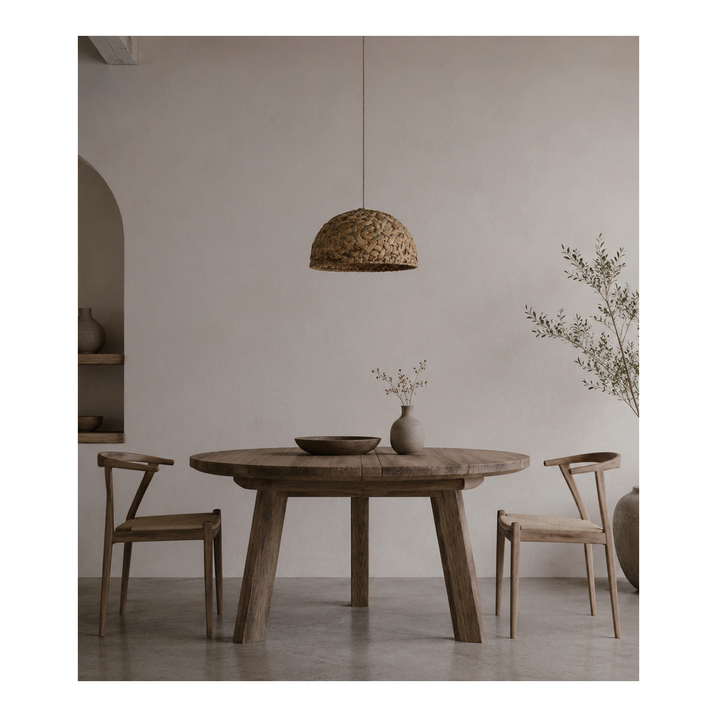 Corn Husk Dome Pendant Shade, second view
