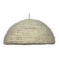 Bleached Straw Dome Pendant Shade, 17.7